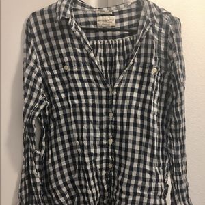 Ralph Lauren blue/white checkered long sleeve